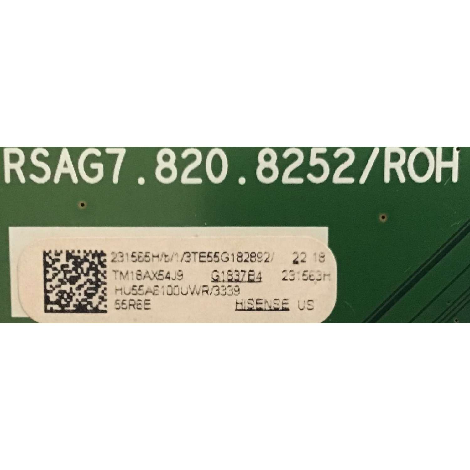 KIT DE TARJETAS HISENSE  / MAIN 231565H / RSAG7.820.8252/ROH / 231563 / FUENTE 222172 / RSAG7.820.7748/ROH / HLL-4360WA / T-CON 34.29110.052 / ST5461D07-1-C-B / PANEL HD550S1U81-L1\S2\GM\CKD\ROH / MODELO 55R6E - Imagen 2